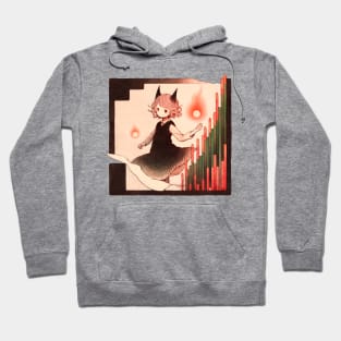 Paper Illustration of Devil Girl Hoodie